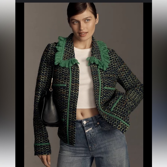 Anna Sui Jackets & Blazers - Anna Sui Slubby Tweed Jacket size medium